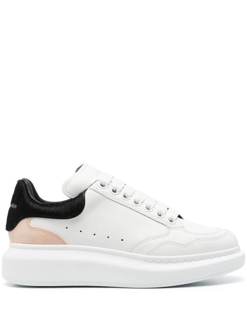 white/black/pink calf leather sneakers Alexander McQueen | 758982WIFTF8765